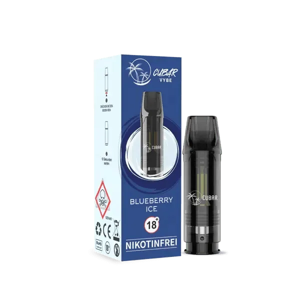 CUBAR Vybe - Prefilled Pod Nikotinfrei - Blueberry  Smokey-Dealz