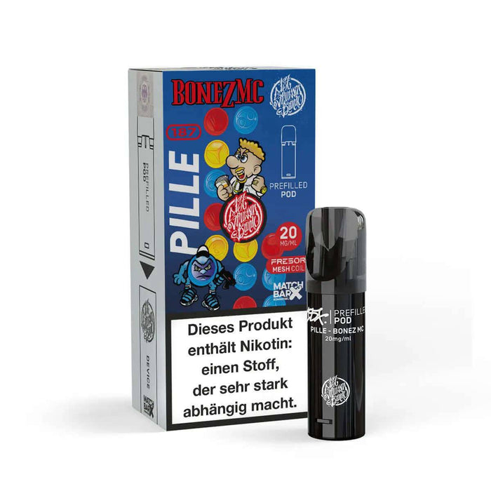 187 Straßenbande - Pods 600 - Pille Bonez Mc - 20 mg - Smokey-Dealz