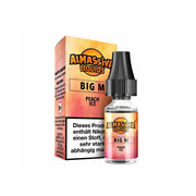 Almassiva Liquids Big M Peach Ice E-Liquid mit 18+ Warnhinweis und Nikotinwarnung