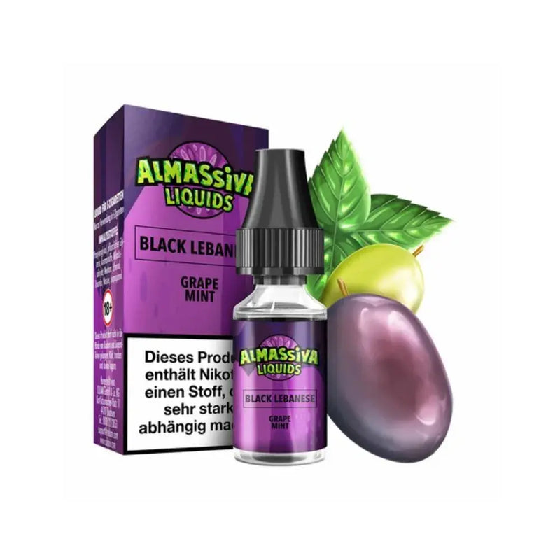 AlMassiva Liquids Black Lebanese Grape Mint E-Liquid mit Trauben und Minzblatt