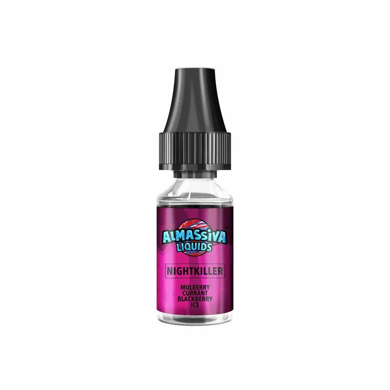 AlMassiva Liquids Nightkiller E-Liquid mit Brombeere, Maulbeere, Johannisbeere und Eis Geschmack