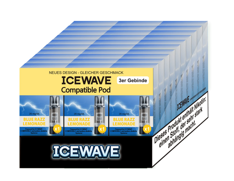 Icewave Pod - Blue Razz 3 Pods Icewave