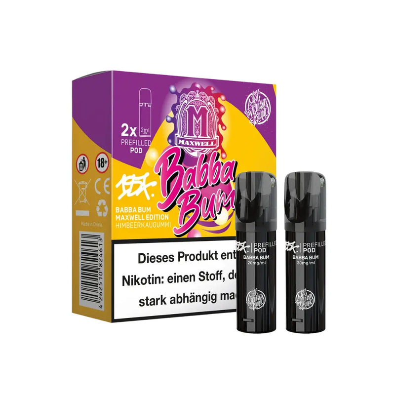 187 Strassenbande - Prefilled Pods (MatchBar) - 2 Stück - Babba Bum - Maxwell Edition - 20mg/ml 187 Straßenbande