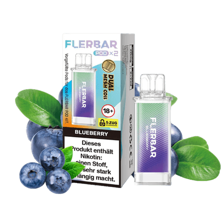 FLERBAR Pods - Blueberry - 20mg - Smokey-Dealz