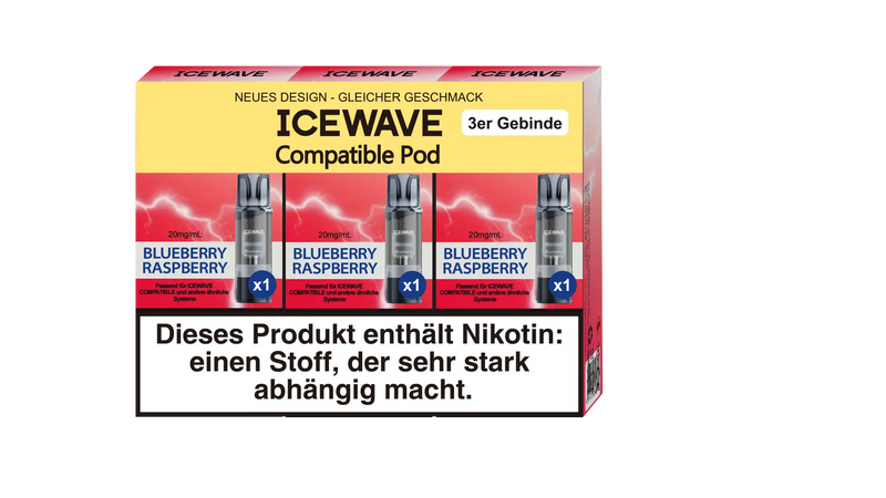 Icewave Pod - Blueberry Raspberry 3 Pods Icewave