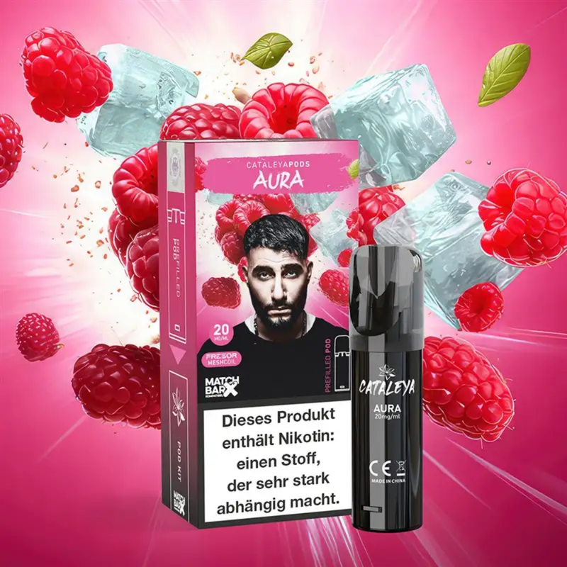 Cataleya Pods (MatchBar) - Aura (Himbeere & Menthol) - 20mg/ml
