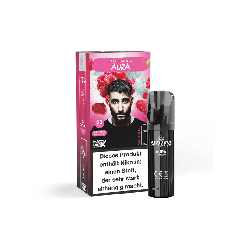 Cataleya Pods (MatchBar) - Aura (Himbeere & Menthol) - 20mg/ml