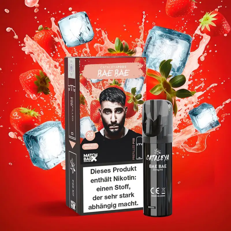 Cataleya Pods (MatchBar) - Bae Bae (Erdbeere & Menthol) - 20mg/ml