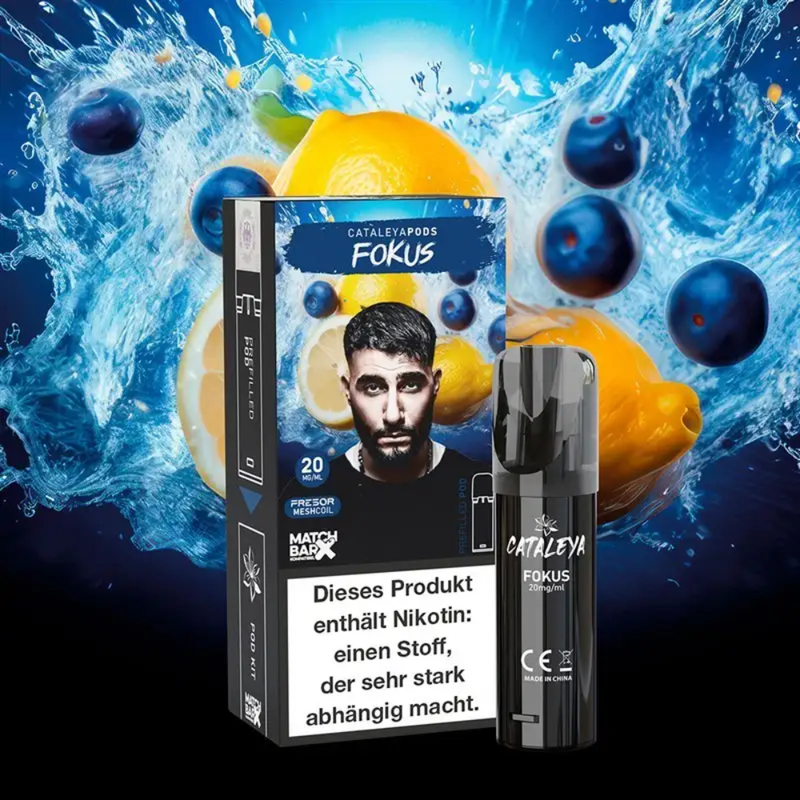 Cataleya Pods (MatchBar) - Fokus (Blaubeere & Zitrone) - 20mg/ml