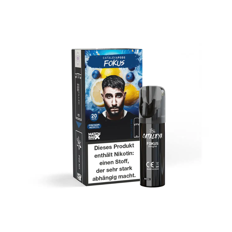Cataleya Pods (MatchBar) - Fokus (Blaubeere & Zitrone) - 20mg/ml