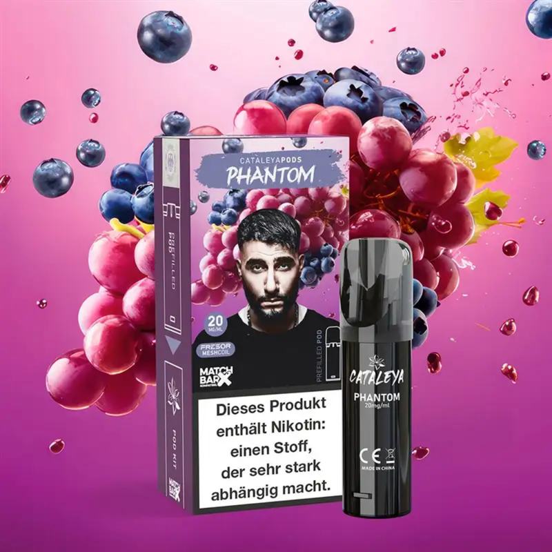 Cataleya Pods (MatchBar) - Phantom (Traube & Blaubeere) - 20mg/ml