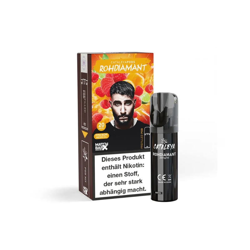 Cataleya Pods (MatchBar) - Rohdiamant (Orange, Limette & Himbeere) - 20mg/ml