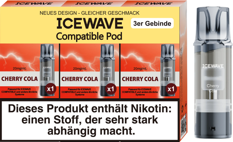 Icewave Pod - Cherry Cola 3 Pods Icewave