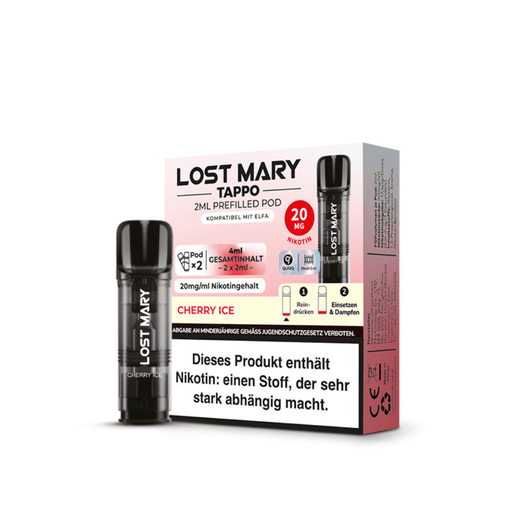 Elf Bar  - Cherry Ice - Lost Mary - PODS 2x 20mg - Smokey-Dealz