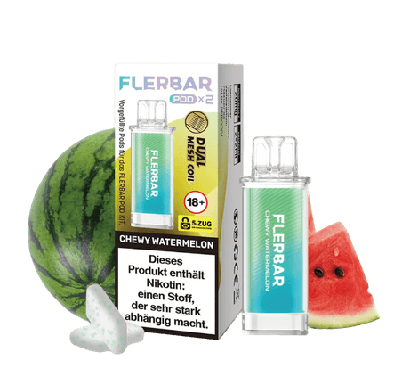 FLERBAR Pods - Chewy Watermelon - 20mg - Smokey-Dealz