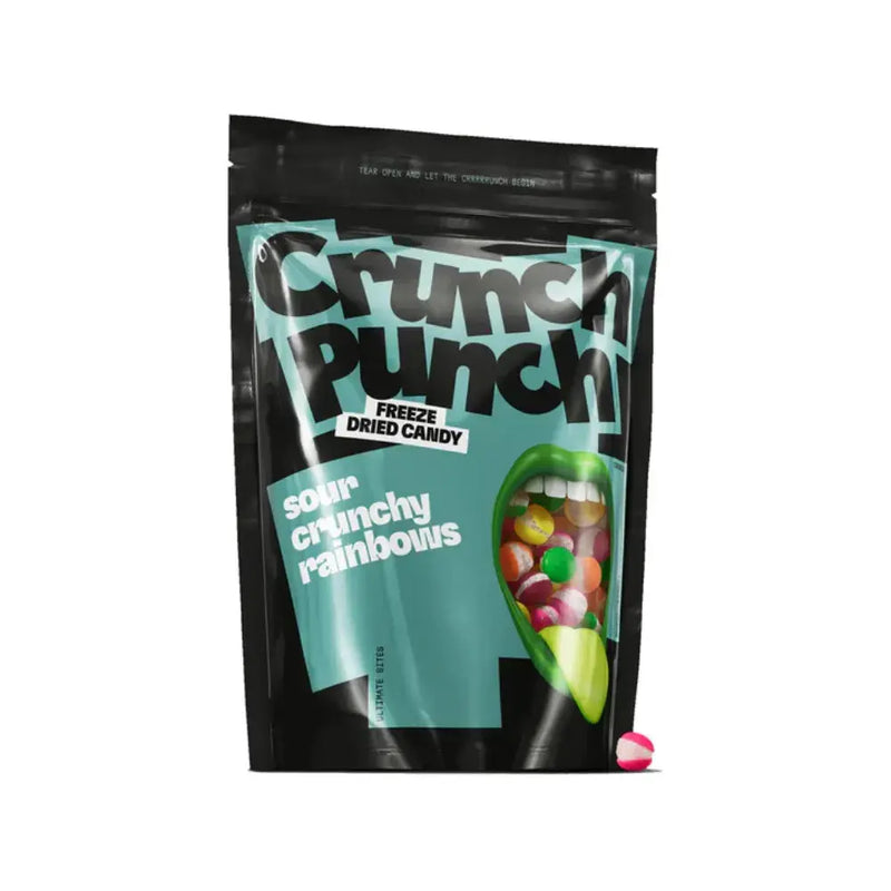 Crunch Punch Freeze Dried Candy Sour Crunchy Rainbows 50g - Smokey-Dealz