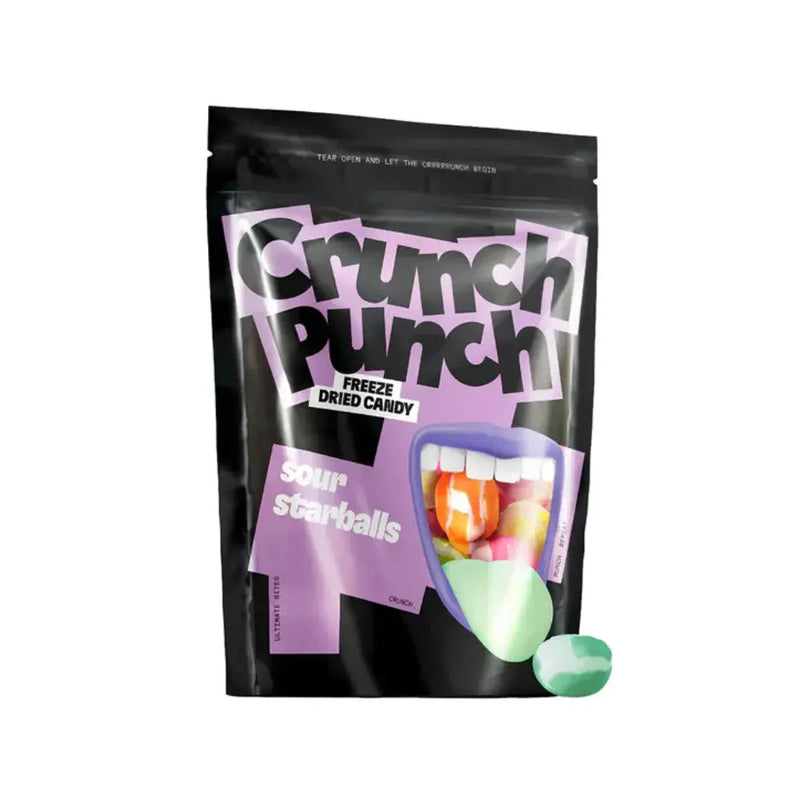 Crunch Punch Freeze Dried Candy Sour Starballs 50g - Smokey-Dealz