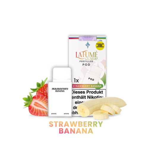 La Fume Cuatro Pod - Strawberry Banana - Smokey-Dealz