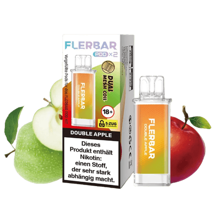 FLERBAR Pods - Double Apple - 20mg - Smokey-Dealz