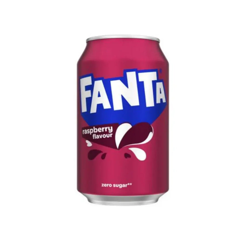 Fanta Raspberry Zero Sugar (24 x 330 ml.) - MHD: 31.10.2025 Fanta
