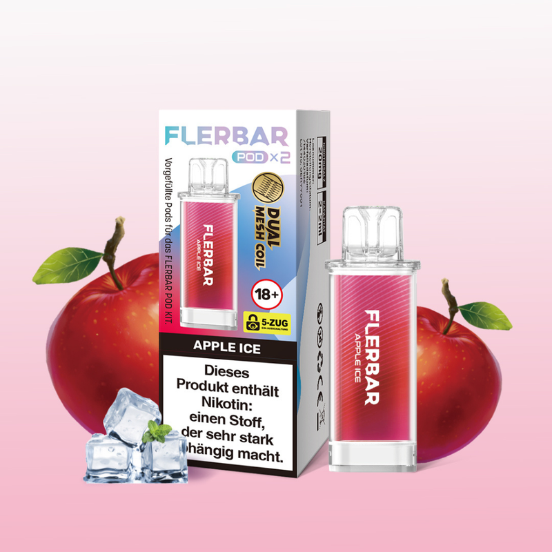 FLERBAR Pods - Apple Ice - 20mg