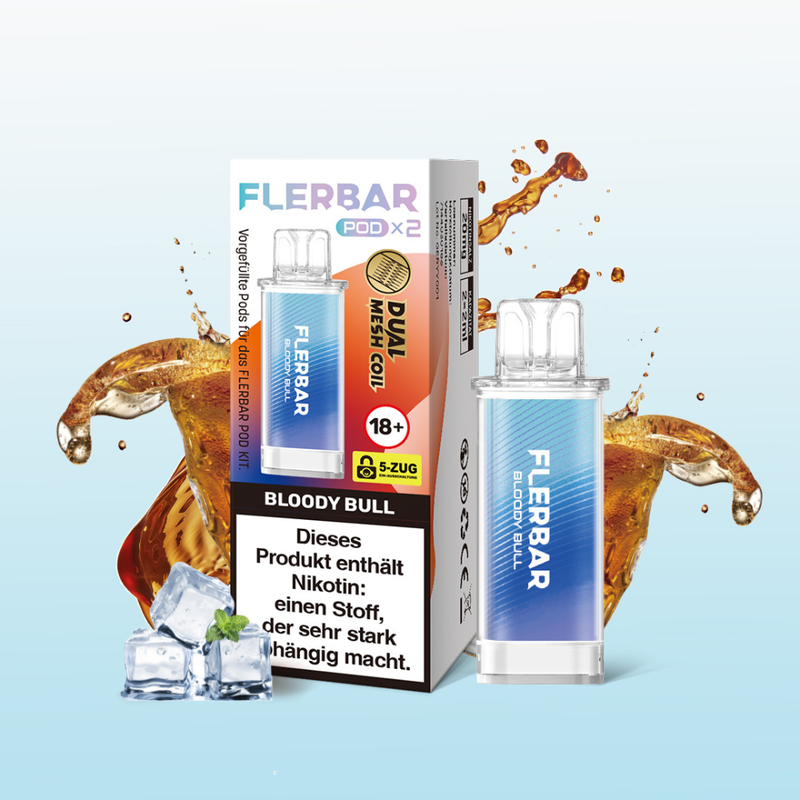 FLERBAR Pods - Bloody Bull - 20mg