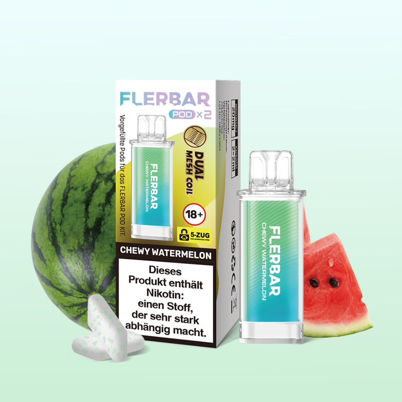 FLERBAR Pods - Chewy Watermelon - 20mg