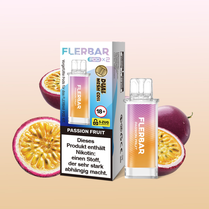 FLERBAR Pods - Passion Fruit - 20mg
