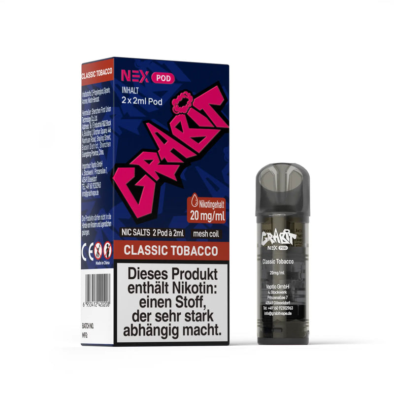 Grabit Nex Pods - Classic Tobacco Smokey-Dealz