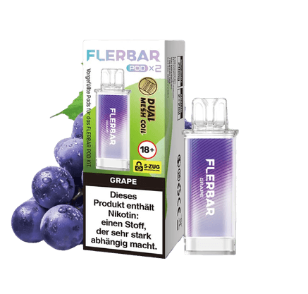 FLERBAR Pods - Grape - 20mg - Smokey-Dealz