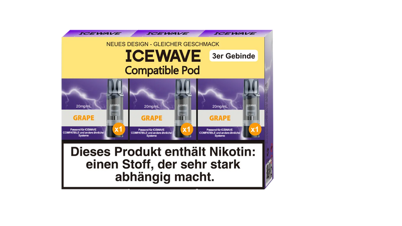 Icewave Pod - Grape 3 Pods Icewave