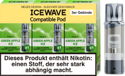 Icewave Pod - Green Apple Ice 3 Pods Icewave
