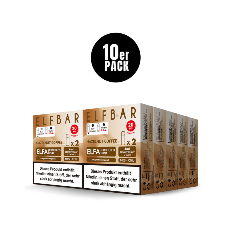 ELFA Pods - Hazelnut Coffee - 2x 20mg - NEU