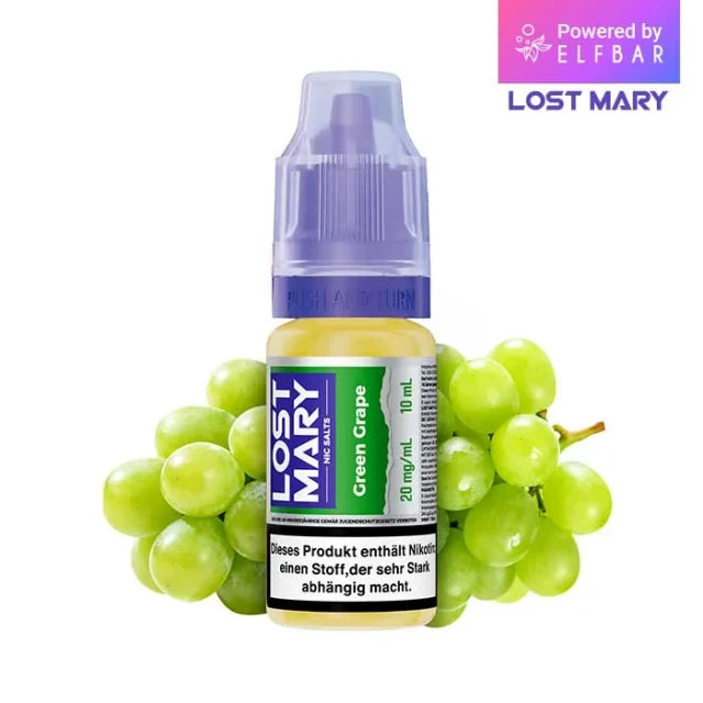 Elfbar Lost Mary Nic Salt 10ml Green Grape 20mg