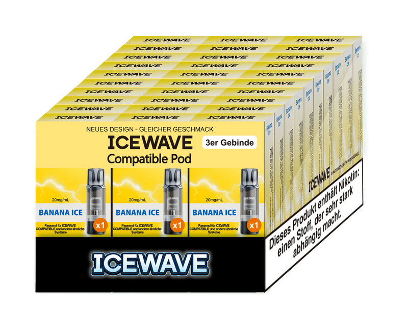 Icewave Pod - Banana Ice 3 Pods Icewave