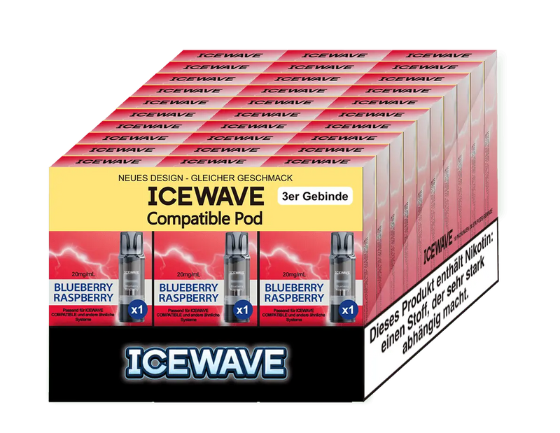 Icewave Pod - Blueberry Raspberry 3 Pods Icewave
