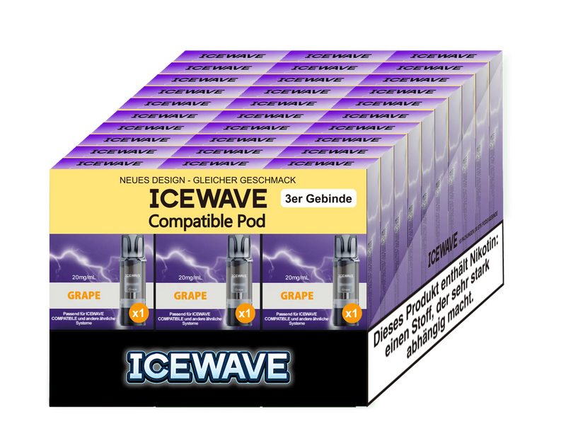 Icewave Pod - Grape 3 Pods Icewave