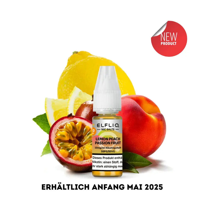 ElfBar - Elfliq Lemon Peach Passionfruit nikotinsalz liquid ELFBAR