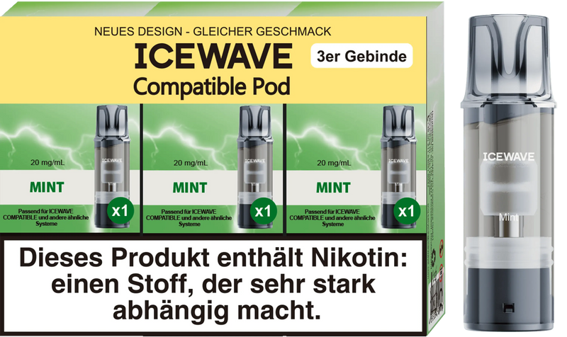 Icewave Pod - Mint 3 Pods Icewave