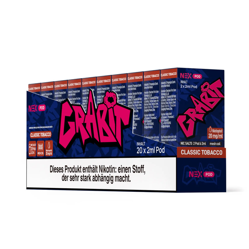 Grabit Nex Pods - Classic Tobacco Smokey-Dealz