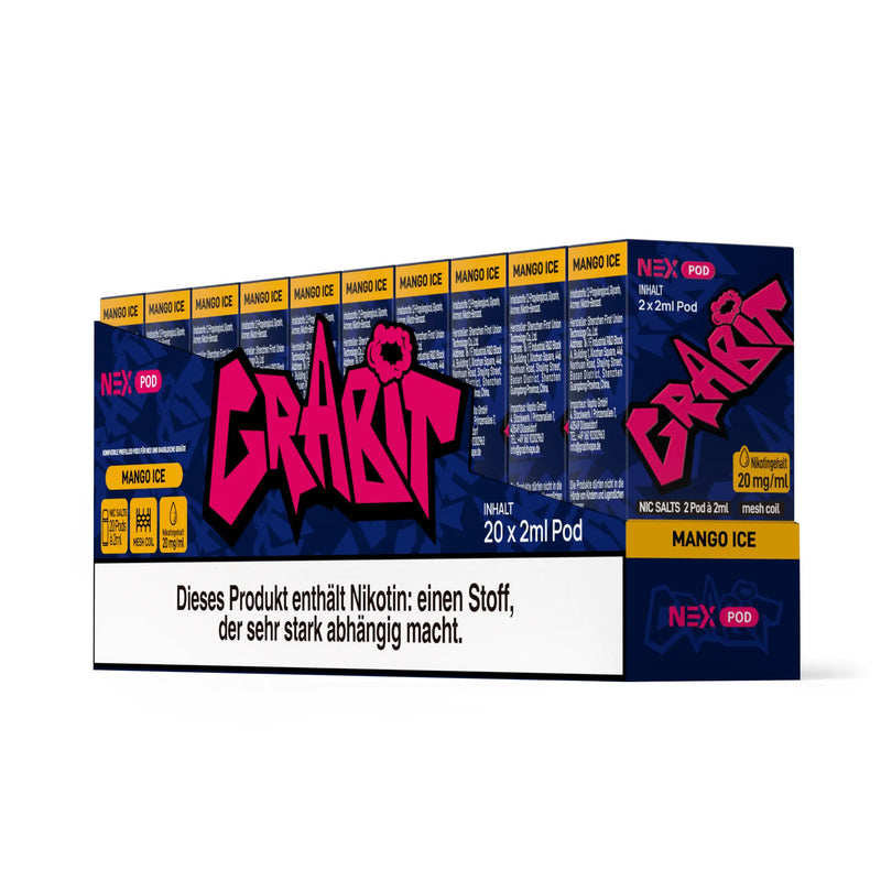 Grabit Nex Pods - Mango Ice Grabit