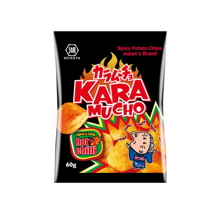 Koikeya Karamucho Kartoffelchips Spicy & Tasty - 12 * 60g