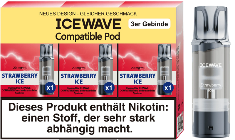 Icewave Pod - Strawberry Ice 3 Pods Icewave