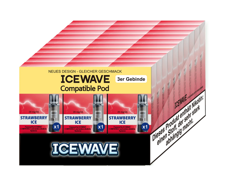 Icewave Pod - Strawberry Ice 3 Pods Icewave