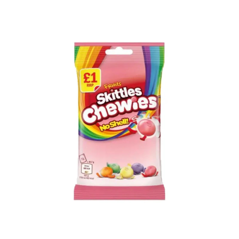 Skittles Chewies Fruits (12x125g) - MHD: 29.04.2026 Smokey-Dealz