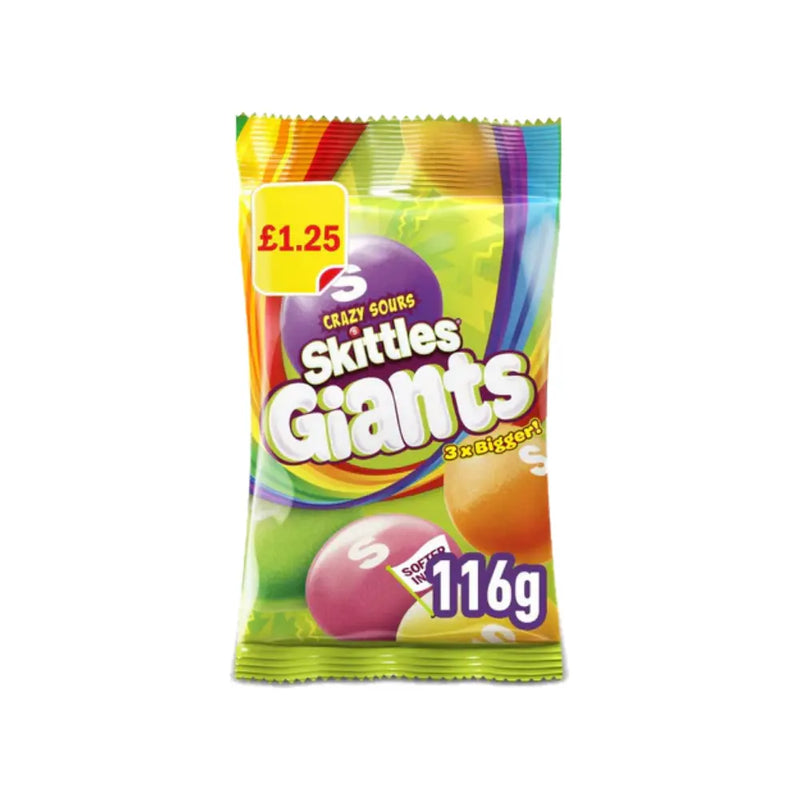 Skittles Giants Sours (14x116g) - MHD: 12.04.2026 Skittles
