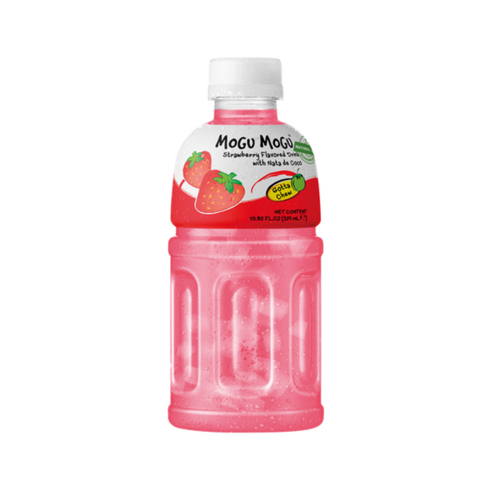 Mogu Mogu Strawberry Getränk Mit Nata De Coco - 6 * 320 ML.