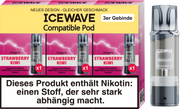 Icewave Pod - Strawberry Kiwi 3 Pods Icewave