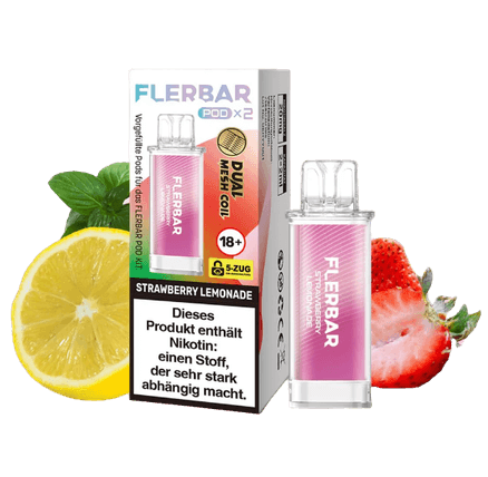 FLERBAR Pods - Strawberry Lemonade - 20mg - Smokey-Dealz