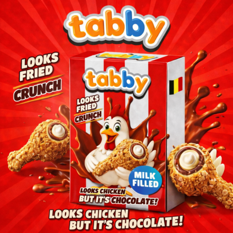 Tabby - Crunch Chocolate (Looks fried Chicken) 50g